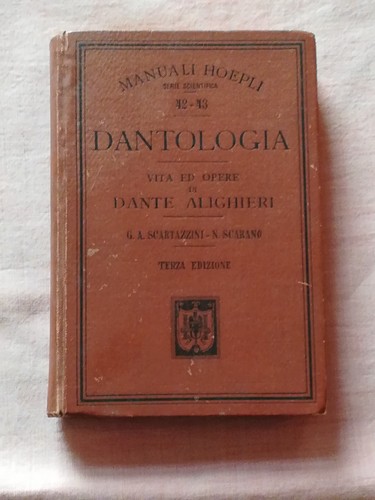 Manuali hoepli dantologia - manuali,