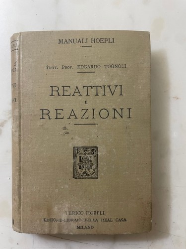 Raro libro reattivi reazioni - libro,