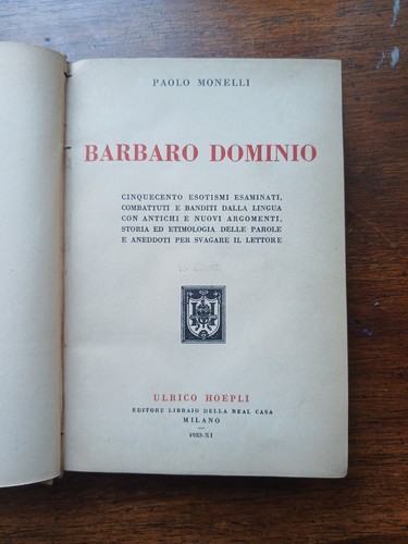 Paolo monelli barbaro - paolo,