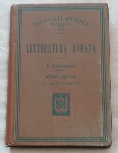 Manuali hoepli letteratura - -,