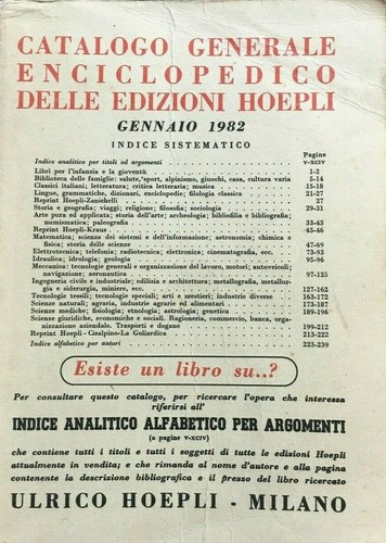 Catalogo generale