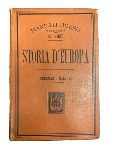 Manuali hoepli storia - hoepli, d'europa