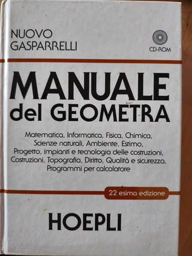 Manuale del geometra hoepli - manuale,