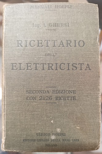 Manuale hoepli ricettario - manuale,