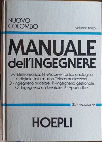 Nuovo colombo manuale - colombo.,