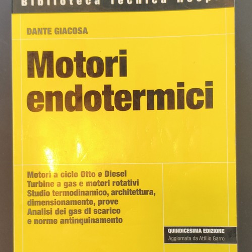 Hoepli motori endotermici - hoepli,